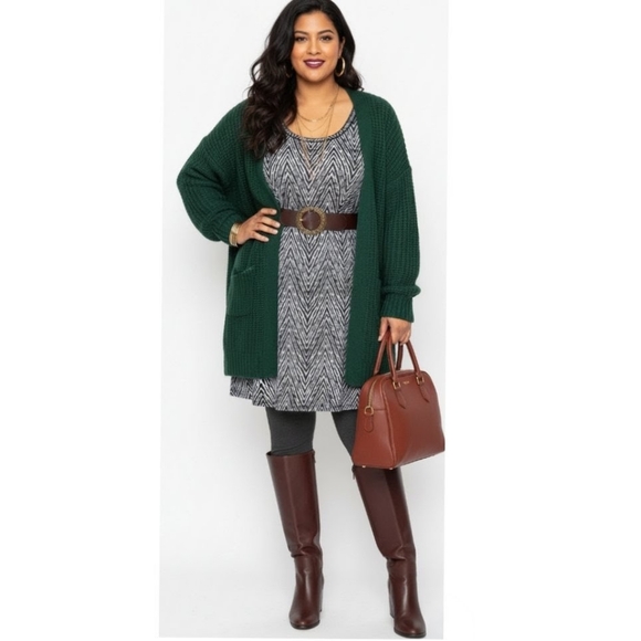 Isabella Rodriguez Women's Size 2x Black & White Zebra Tunic Tank Dress - Picture 1 of 9